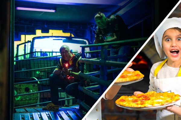 Kinderfeestje lasergamen incl. Pizza bakken